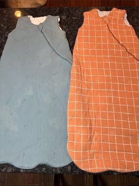 Lot of 2 Organic cotton Loulou Lollipop Sleep Sack Wearable Blanket
